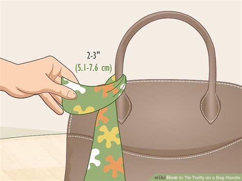 how to tie a twilly on a bag|how to tie twilly on handle.